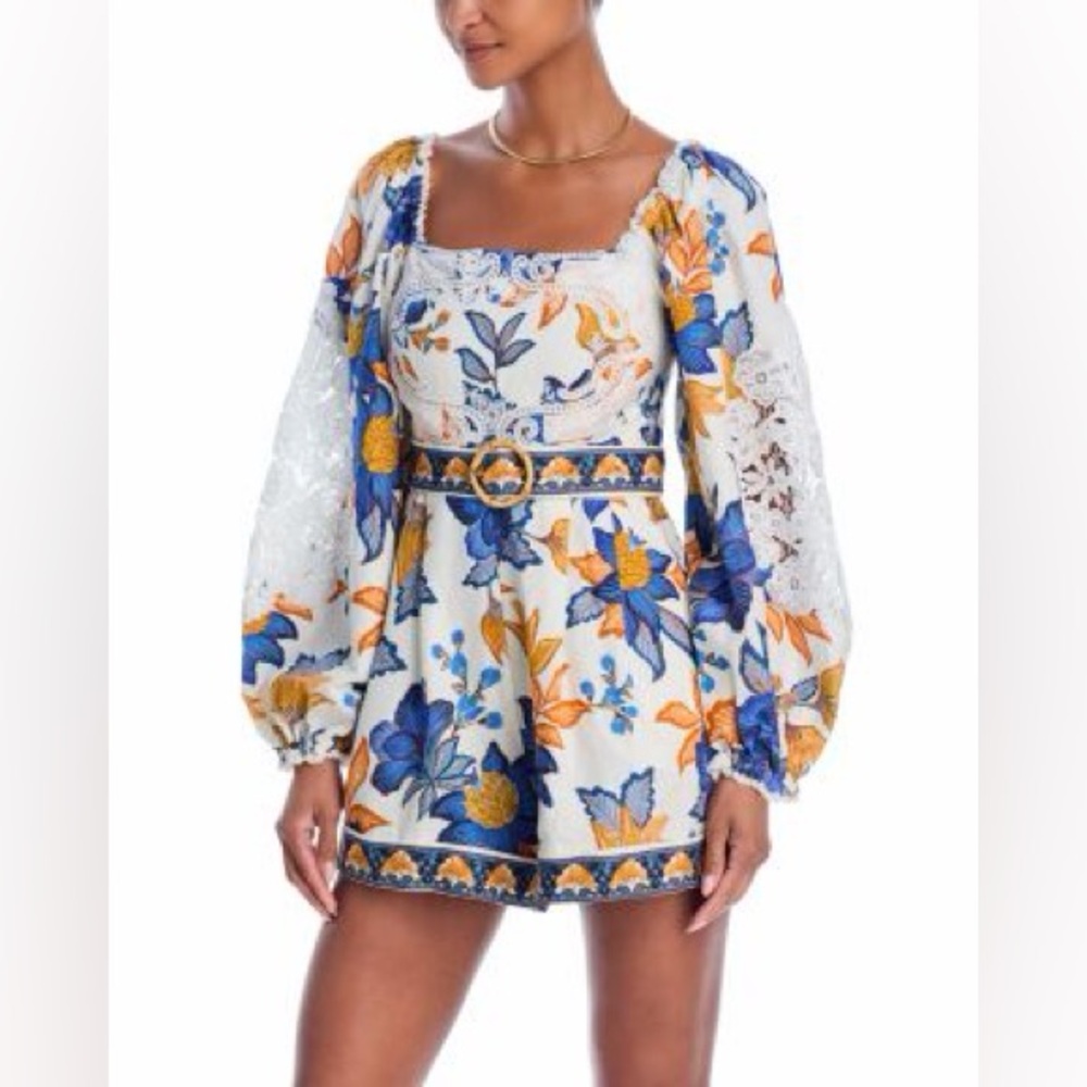 FARM Rio Off-White Summer Flowers Lenzing™ Ecovero™ Euroflax™ Romper